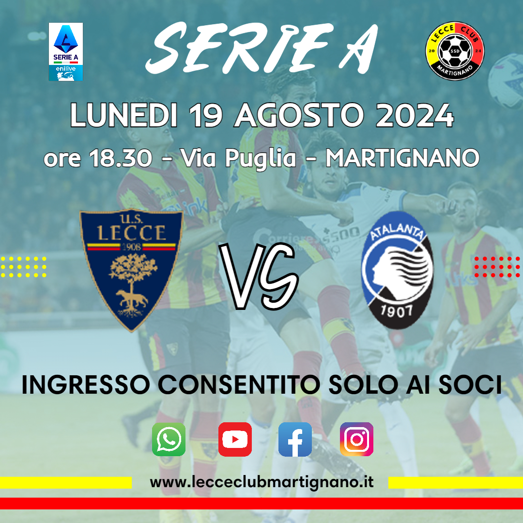 LECCE – Atalanta